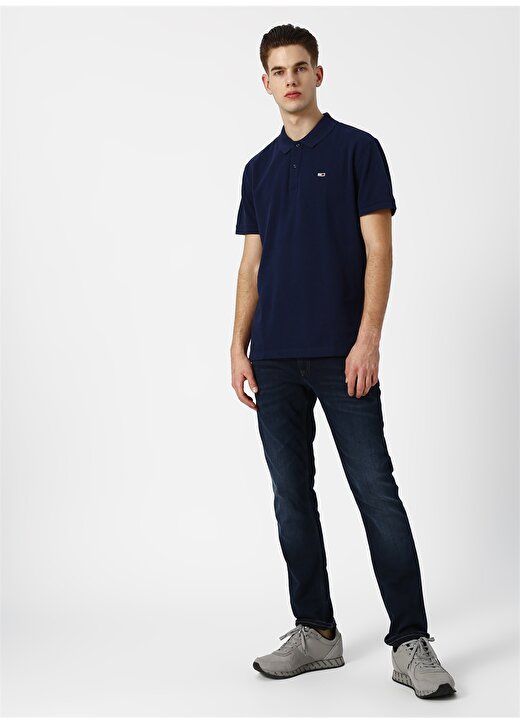 Tommy Jeans Polo Yaka Lacivert Polo T-Shirt 2
