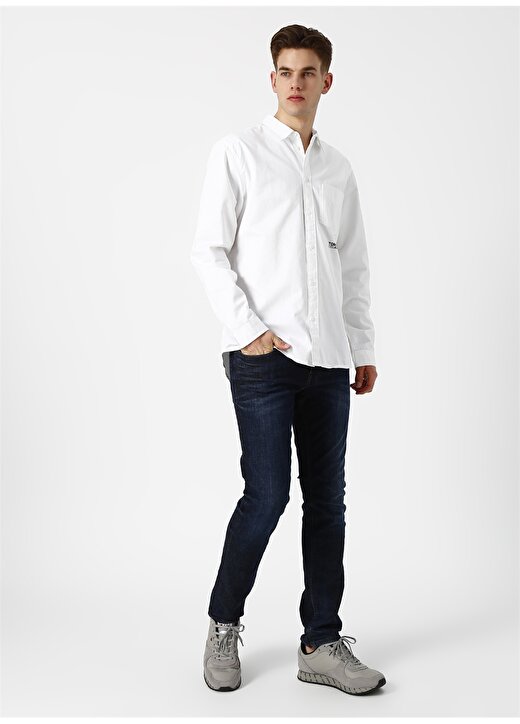 Tommy Jeans Regulat Fit Beyaz Gömlek 3
