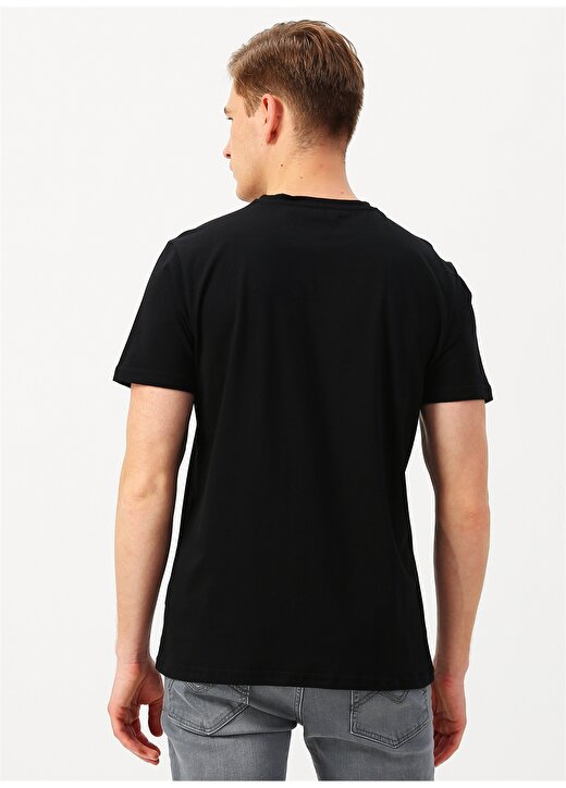 Fabrika Baskılı Siyah T-Shirt 4
