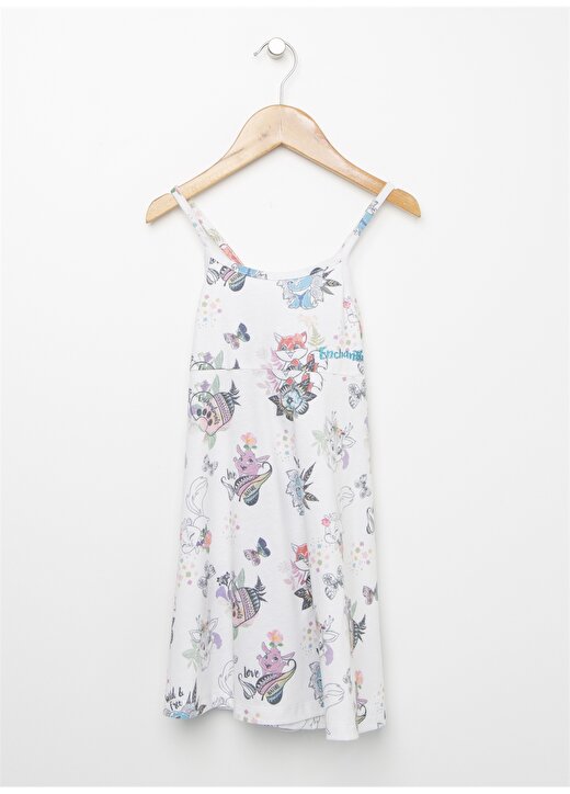 Enchantimals Beyaz Kız Çocuk Elbise ENE015A 1