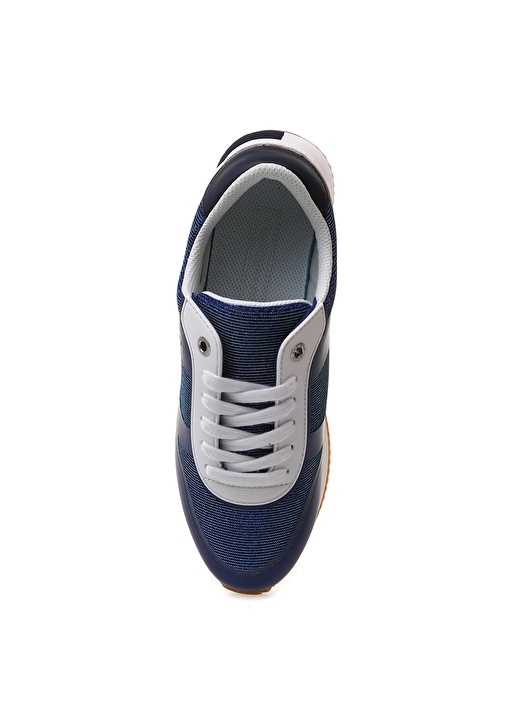 Tommy Hilfiger Kadın Simli Taban Beyaz Sneaker 4