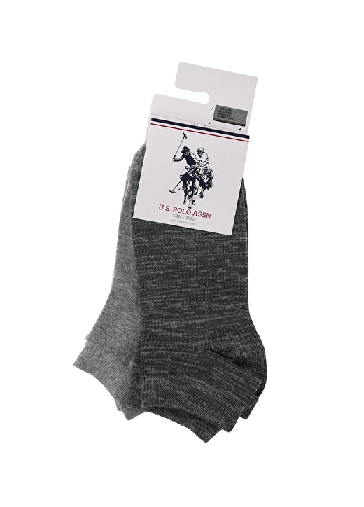 U.S. Polo Assn. Gri Melanj Erkek Çorap A081SZ013.MUIY 1