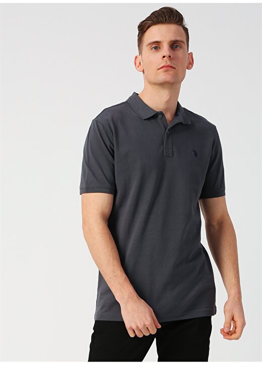 U.S. Polo Assn. Antrasit Erkek Polo T-Shirt 3