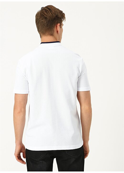 U.S. Polo Assn. Beyaz Erkek Polo T-Shirt 4