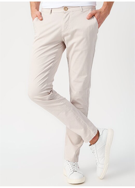 U.S. Polo Assn. Normal Bel Boru Paça Slim Fit Taş Erkek Pantolon G081GL078.793114 2
