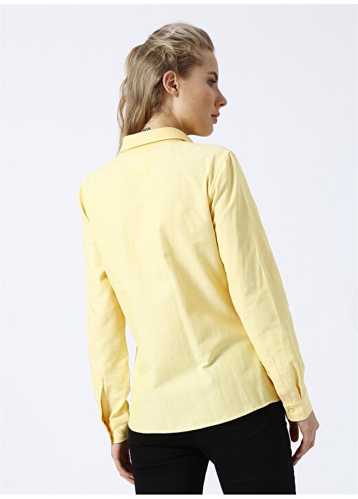 U.S. Polo Assn. Sarı Kadın Gömlek 4