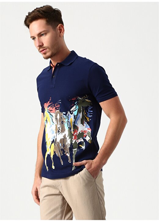U.S. Polo Assn. Lacivert Erkek Polo T-Shirt 3