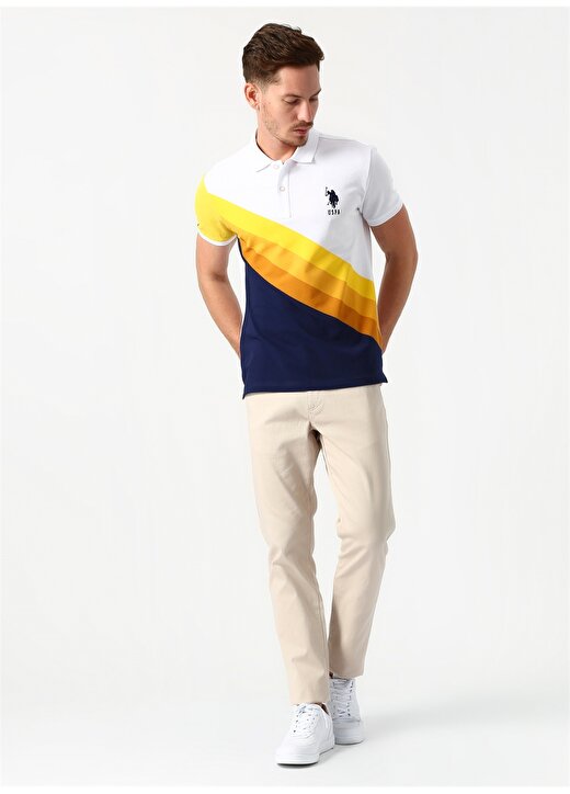 U.S. Polo Assn. Sarı Erkek Polo T-Shirt 2