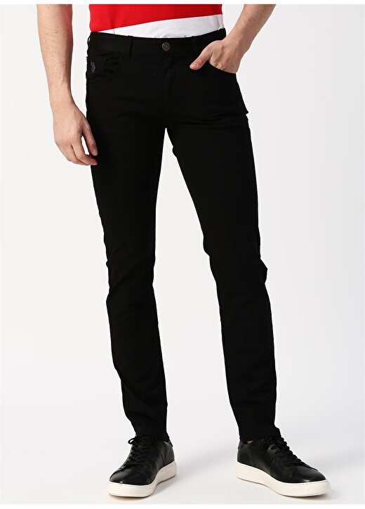 U.S. Polo Assn. Slim Fit Siyah Klasik Pantolon 2