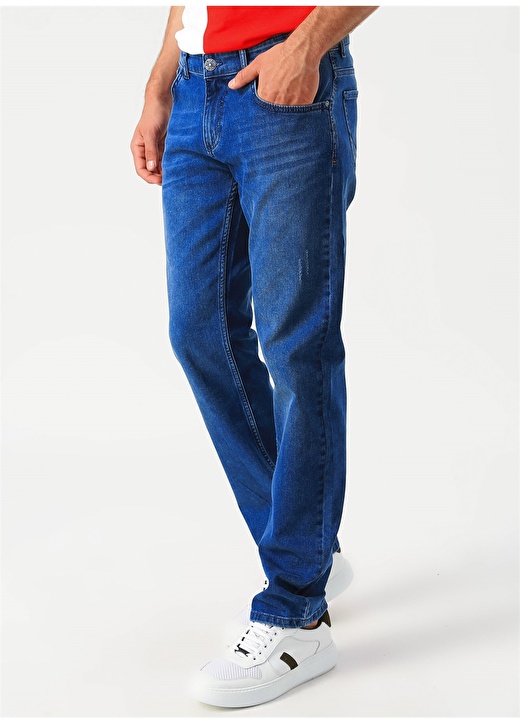 U.S. Polo Assn. Mavi Straight Denim Pantolon 3