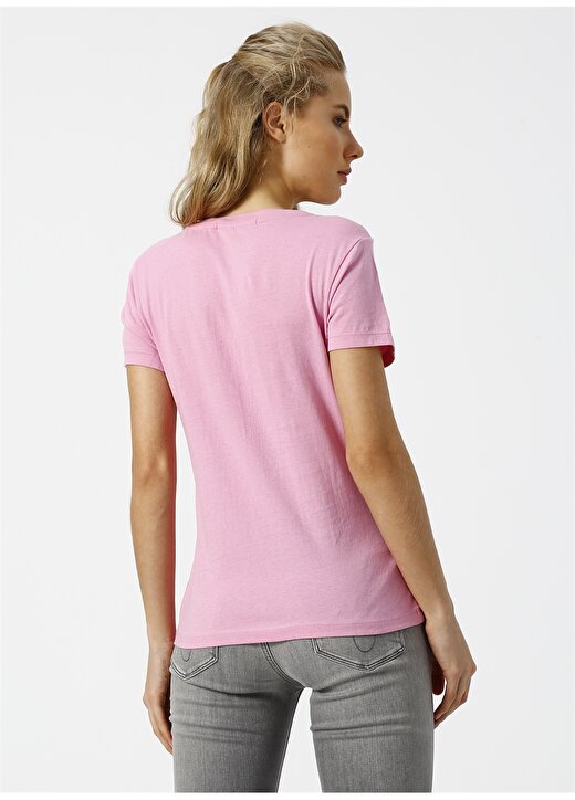 Calvin Klein Jeans Pembe Kadın T-Shirt INSTITUTIONAL LOGO 4