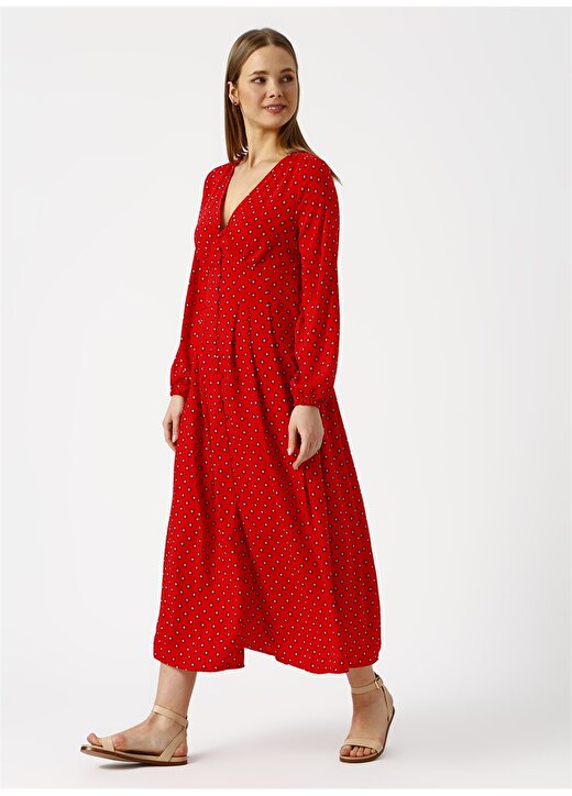 Only 15171899 Kırmızı Kadın Elbise 2