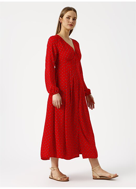 Only 15171899 Kırmızı Kadın Elbise 3