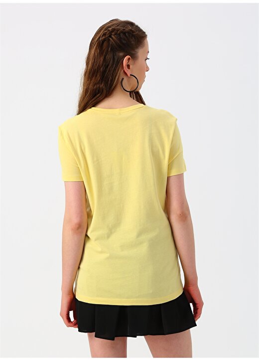 Only Boncuk İşlemeli Sarı T-Shirt 4
