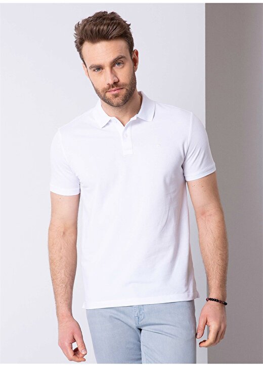 Pierre Cardin Polo Yaka Beyaz T-Shirt 1