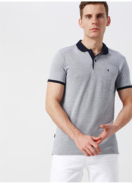 Pierre Cardin Cep Detaylı Polo Yaka Lacivert T-Shirt 1