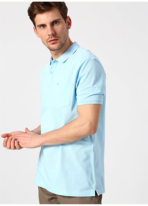 Pierre Cardin Polo Yaka Açık Mavi T-Shirt 3