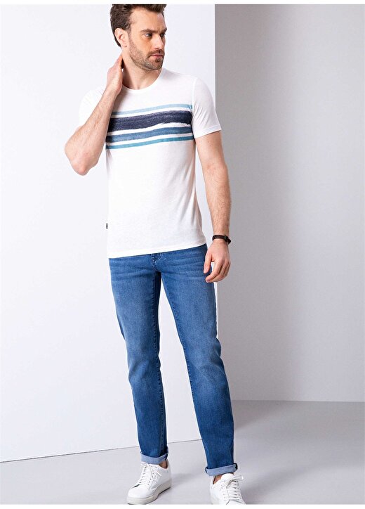 Pierre Cardin Regular Fit Mavi Denim Pantolon 1