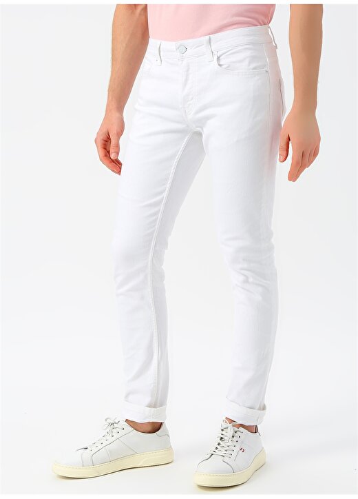 Only & Sons Slim Fit Beyaz Denim Pantolon 4