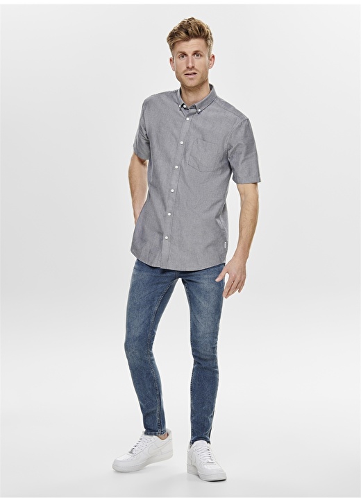 Only & Sons Skinny Fit Mavi Denim Pantolon 1