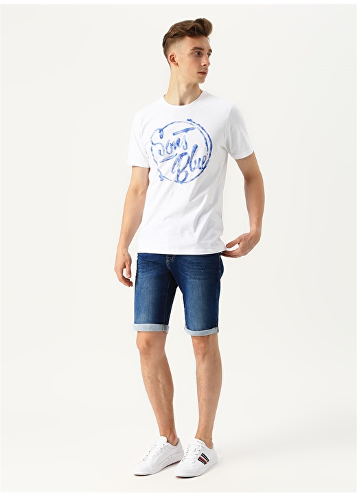 Only & Sons Baskılı Beyaz T-Shirt 2