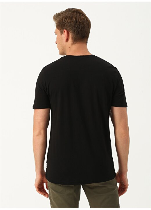 Only & Sons Baskılı Siyah T-Shirt 4