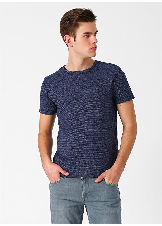 Loft Çizgili Lacivert T-Shirt 3