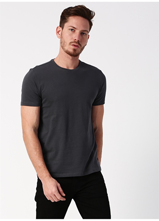 Loft Slim Fit Antrasit T-Shirt 3