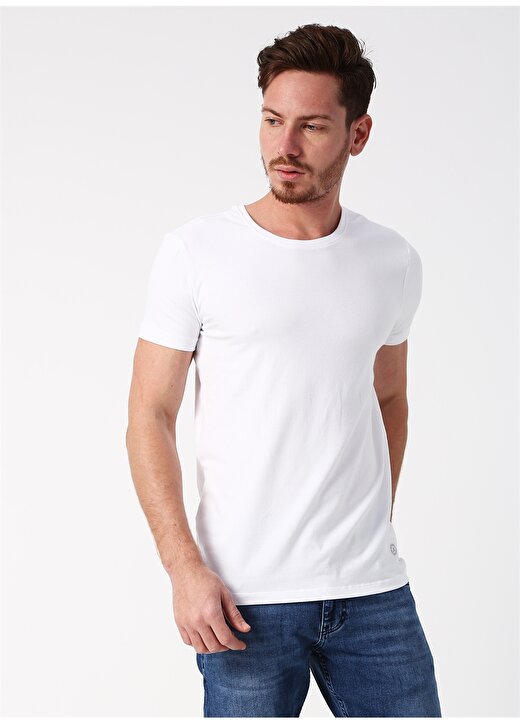 Loft Basic Beyaz T-Shirt 3
