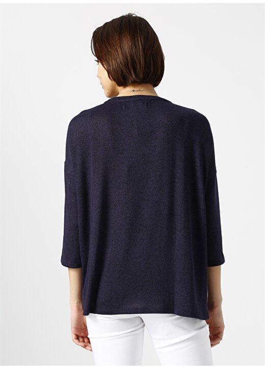 Vero Moda Basic Koyu Lacivert Kadın Bluz 4