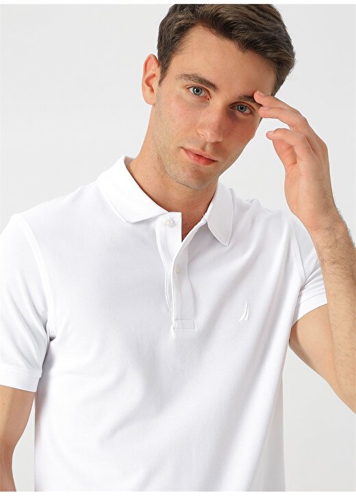Nautica Beyaz Polo T-Shirt 3