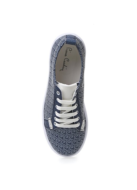 Pierre Cardin 53129 Beyaz Taban Mavi Kadın Ayakkabı 4