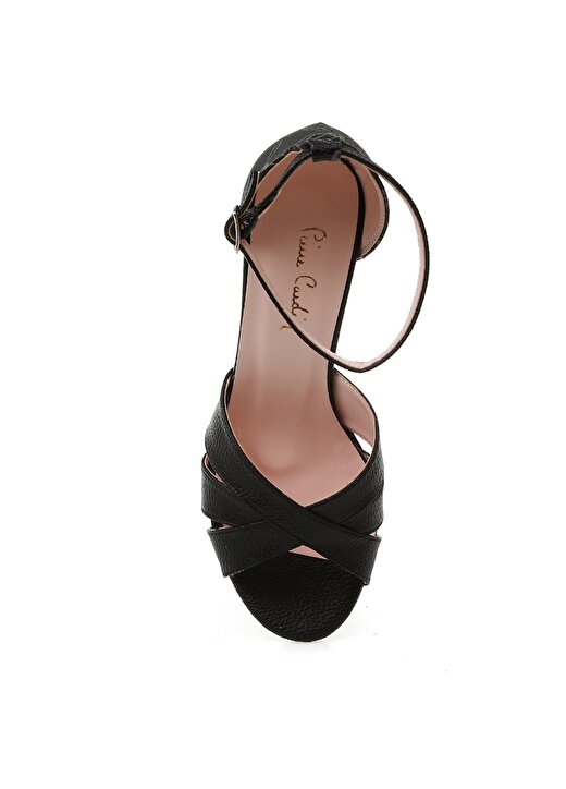 Pierre Cardin 54011 Yazlık Siyah Kadın Topuklu Ayakkabı 4