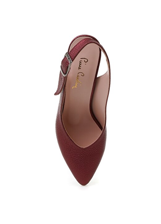 Pierre Cardin 54060 Yazlık Bordo Kadın Topuklu Ayakkabı 4