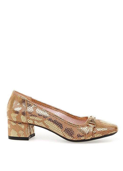 Pierre Cardin Altın Kadın Topuklu Ayakkabı 54076 1