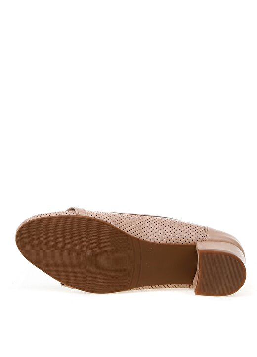 Pierre Cardin Bej Kadın Kısa Kalın Topuklu Ayakkabı 54084 3