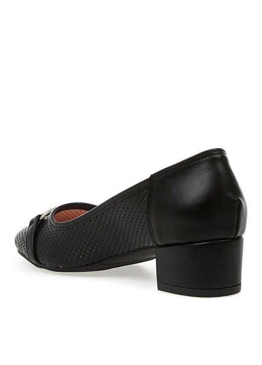 Pierre Cardin Siyaj Kadın Kısa Kalın Topuklu Ayakkabı 54084 2