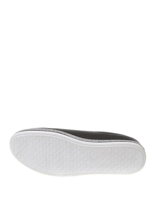 Pierre Cardin 53080 Beyaz Tabanlı Siyah Kadın Düz Ayakkabı 3