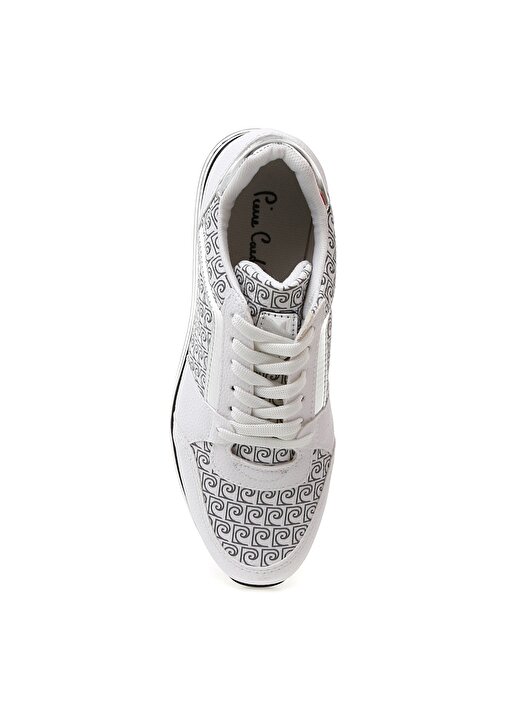 Pierre Cardin 53110 Yüksek Tabanlı Beyaz Kadın Sneaker 4