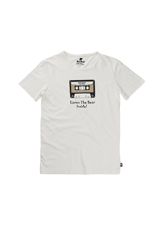 Bad Bear Baskılı Beyaz T-Shirt 1