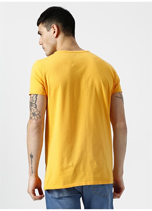 Bad Bear Baskılı Sarı T-Shirt 4