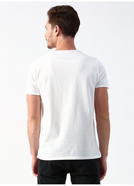 Bad Bear Renkli Baskılı Beyaz T-Shirt 4
