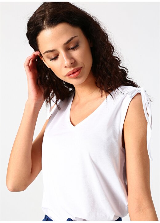 Pierre Cardin Askısı Drapeli Beyaz T-Shirt 1