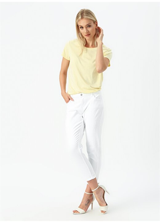 Pierre Cardin Açık Sarı Kadın T-Shirt G022SZ011.762224 2