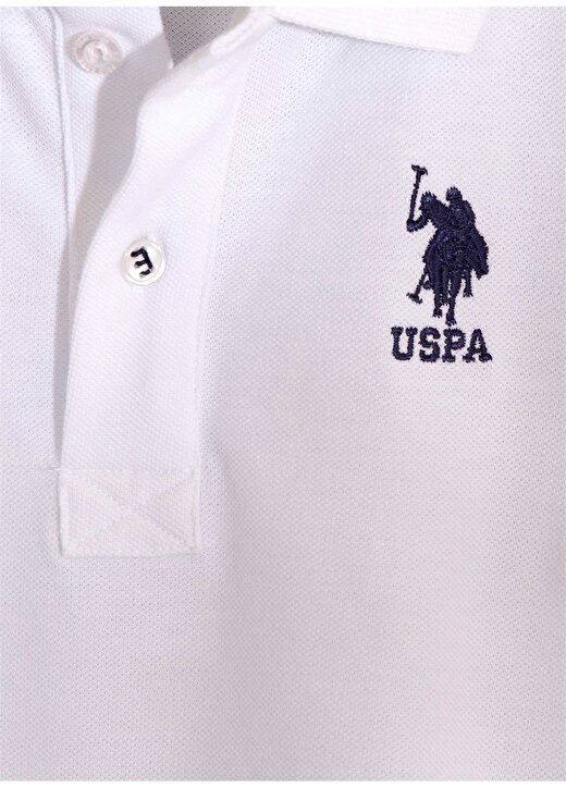 U.S. Polo Assn. Polo Yaka Beyaz T-Shirt 3