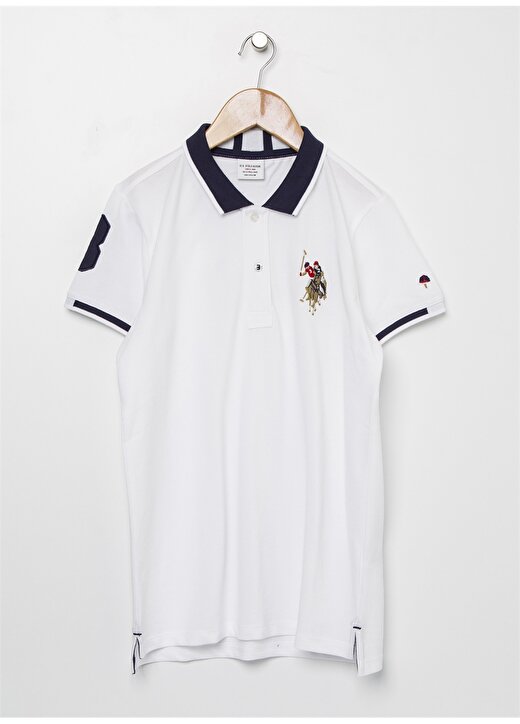 U.S. Polo Assn. Düz Beyaz Erkek Çocuk T-Shirt 739814 1
