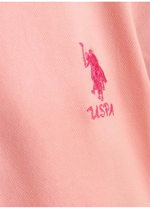 U.S. Polo Assn. Polo Yaka Pembe T-Shirt 3