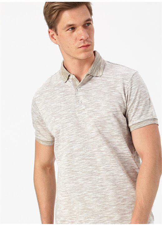 Cotton Bar Bej Polo T-Shirt 1