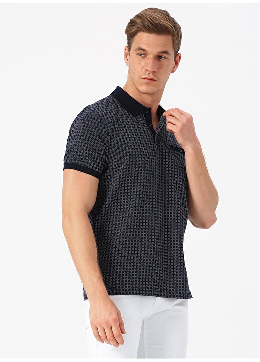 Cotton Bar Lacivert Polo T-Shirt 3