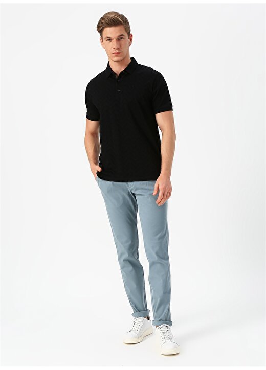 Cotton Bar Siyah Polo T-Shirt 3
